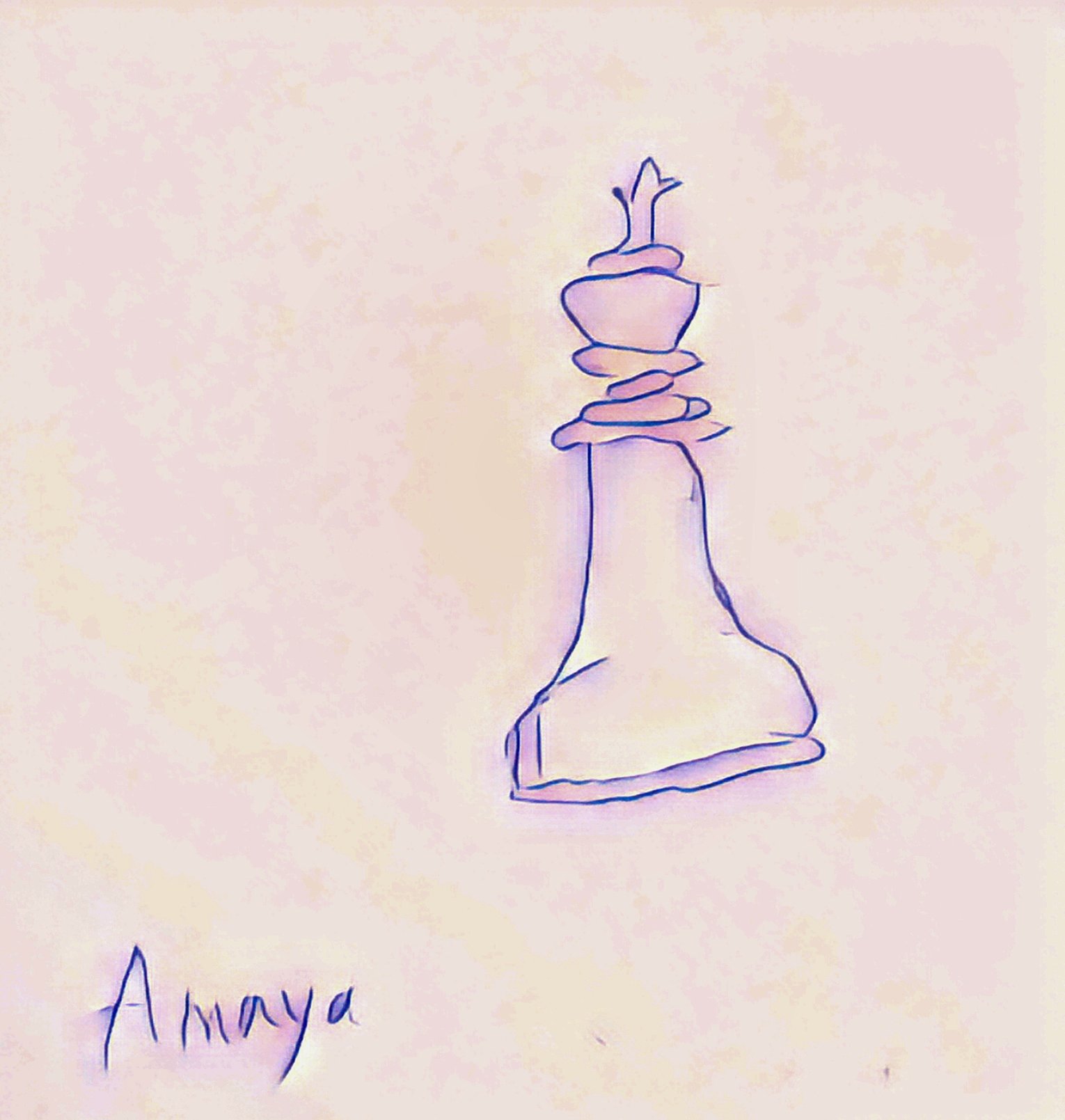 detská maľba figúrky kráľ